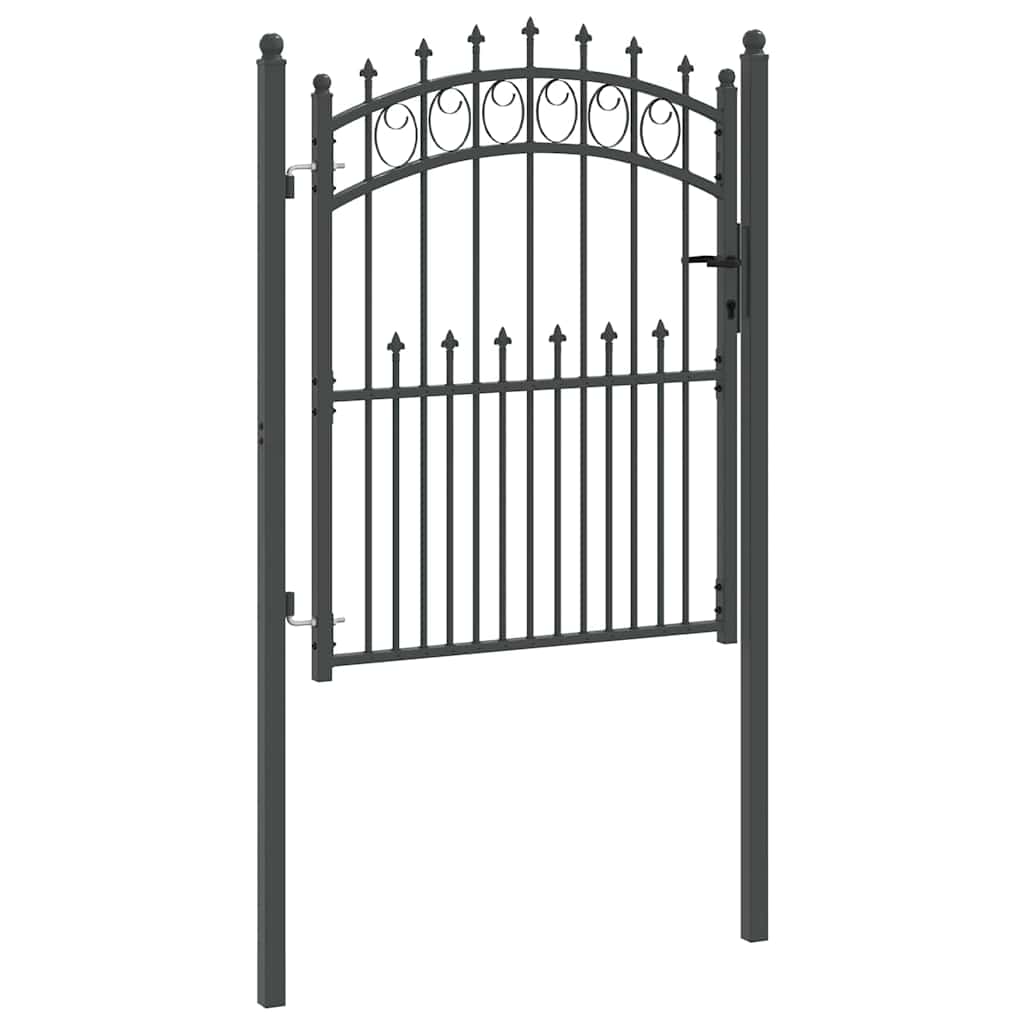 Cancello della recinzione EMMEN con punte 150 x 100 cm - Acciaio verniciato