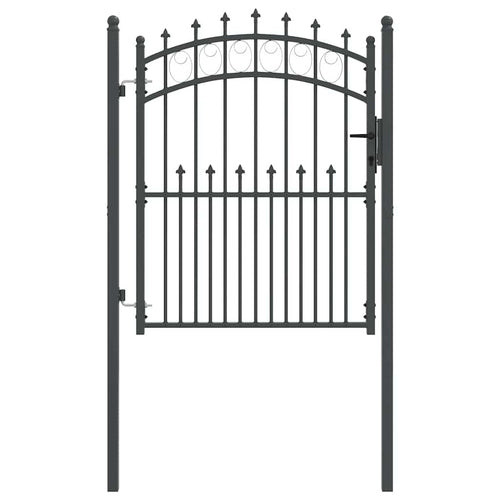 Cancello della recinzione EMMEN con punte 150 x 100 cm - Acciaio verniciato