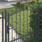 Cancello della recinzione EMMEN con punte 170 x 100 cm - Acciaio verniciato