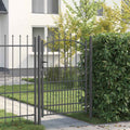 Cancello della recinzione EMMEN con punte 170 x 100 cm - Acciaio verniciato