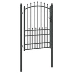 Cancello della recinzione EMMEN con punte 170 x 100 cm - Acciaio verniciato