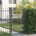 Cancello della recinzione con punte EMMEN 200 x 100 cm - Acciaio verniciato