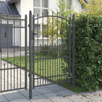 Cancello della recinzione con punte EMMEN 200 x 100 cm - Acciaio verniciato