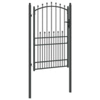 Cancello della recinzione con punte EMMEN 200 x 100 cm - Acciaio verniciato