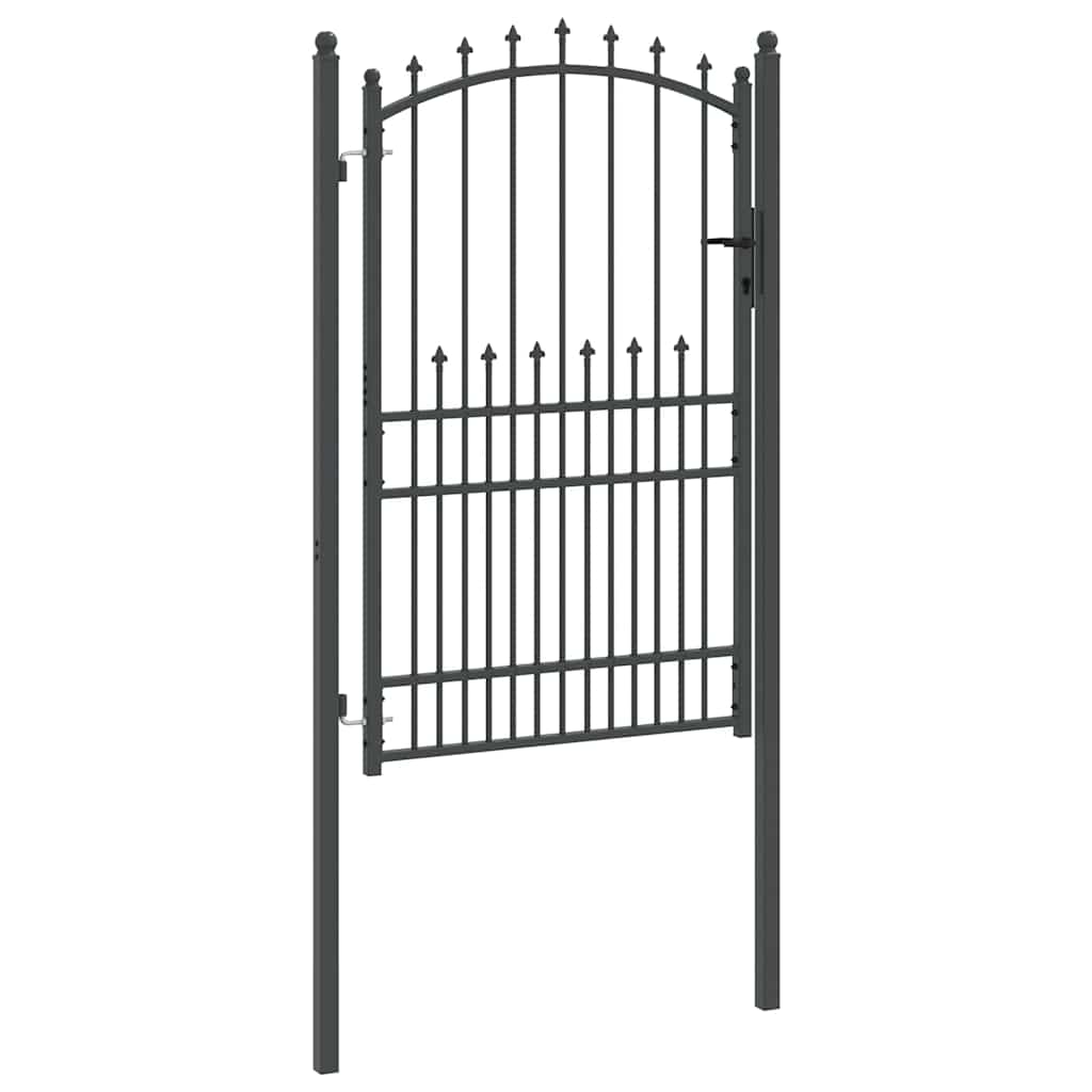 Cancello della recinzione con punte EMMEN 200 x 100 cm - Acciaio verniciato