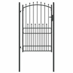 Cancello della recinzione con punte EMMEN 200 x 100 cm - Acciaio verniciato