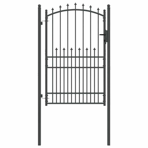 Cancello della recinzione con punte EMMEN 200 x 100 cm - Acciaio verniciato