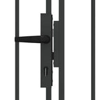 Cancello per recinzione ASSEN 301 x 200 cm Acciaio Grigio