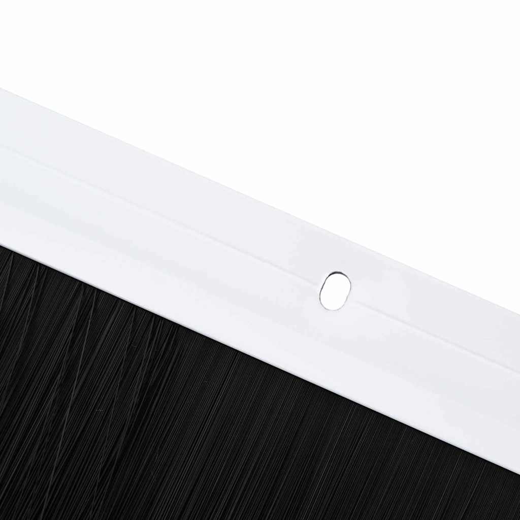 Spazzole per porte a vite 6 pz Bianco 100 cm Lega di alluminio