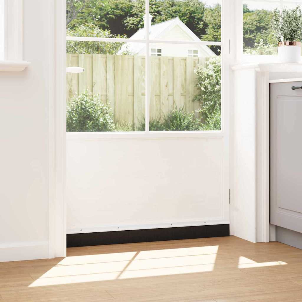 Spazzole per porte a vite 6 pcs Bianco 100 cm Lega di alluminio