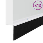 Guarnizione a spazzola per porta a vite 100 cm bianco (confezione 12 pz)