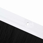 Guarnizione a spazzola per porta a vite 100 cm bianco - Set 12 pezzi