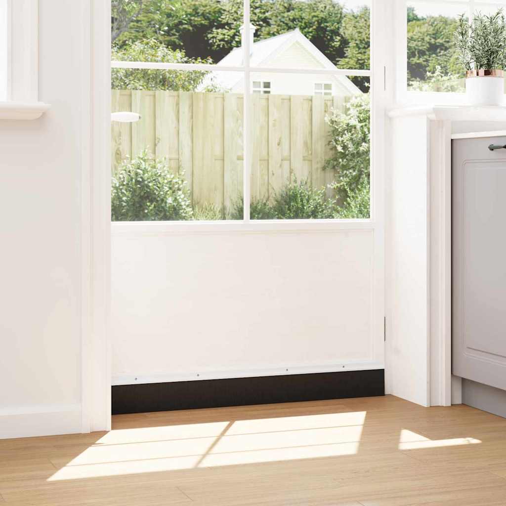 Guarnizione a spazzola per porta a vite 100 cm bianco - Set 12 pezzi