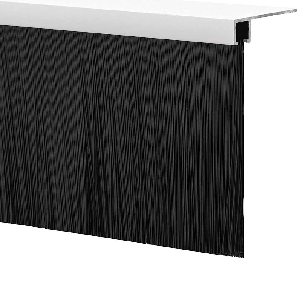 Spazzole per porte a vite 2 pz Bianco 100 cm Lega di alluminio