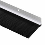 Spazzole per porte a vite 2 pz Bianco 100 cm Lega di alluminio