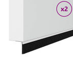 Spazzole per porte a vite 2 pz Bianco 100 cm Lega di alluminio