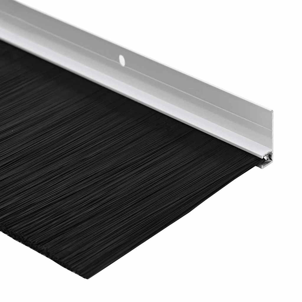 Spazzole per porte a vite 2 pz Bianco 100 cm Lega di alluminio