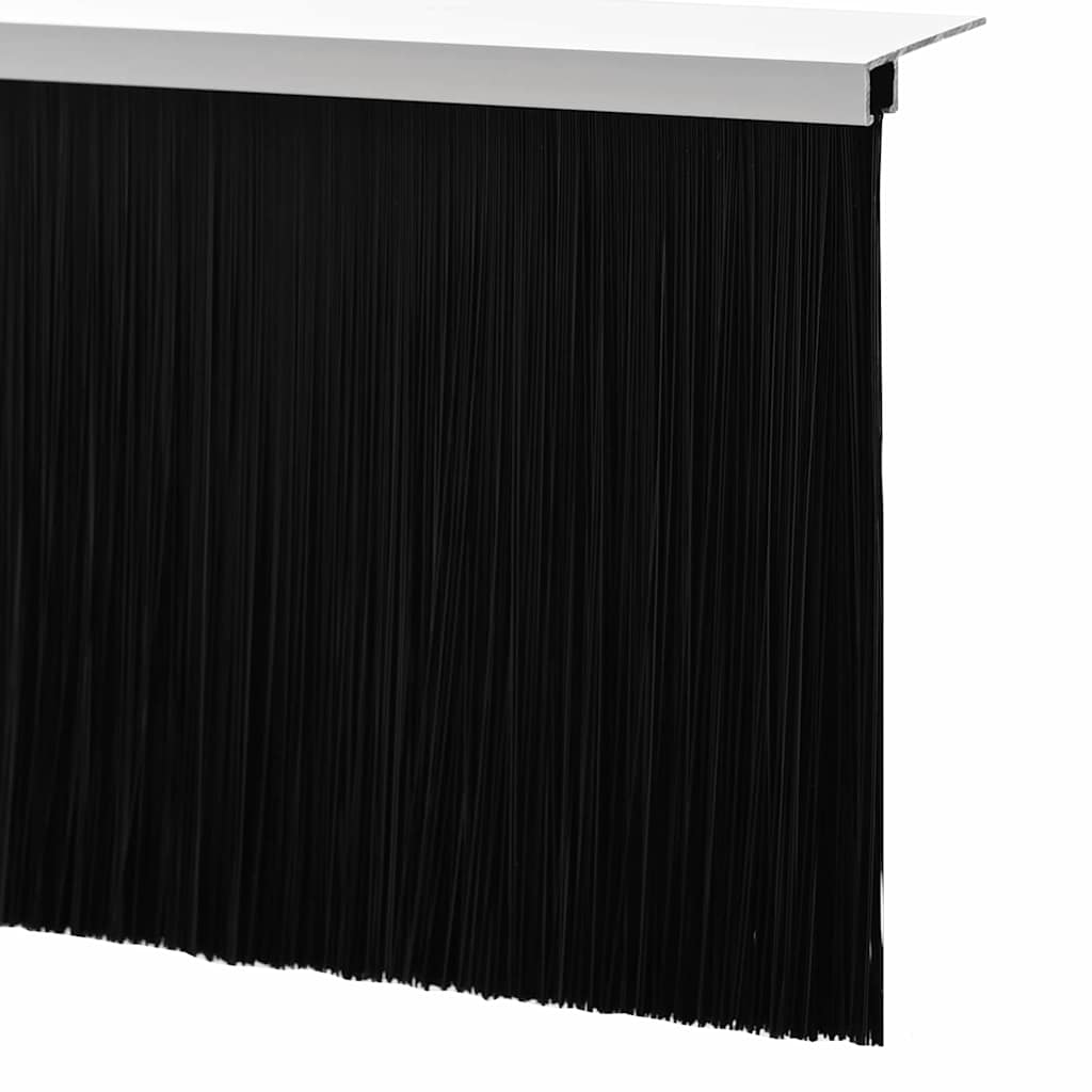 Spazzole per porte a vite 6 pz Bianco 100 cm Lega di alluminio