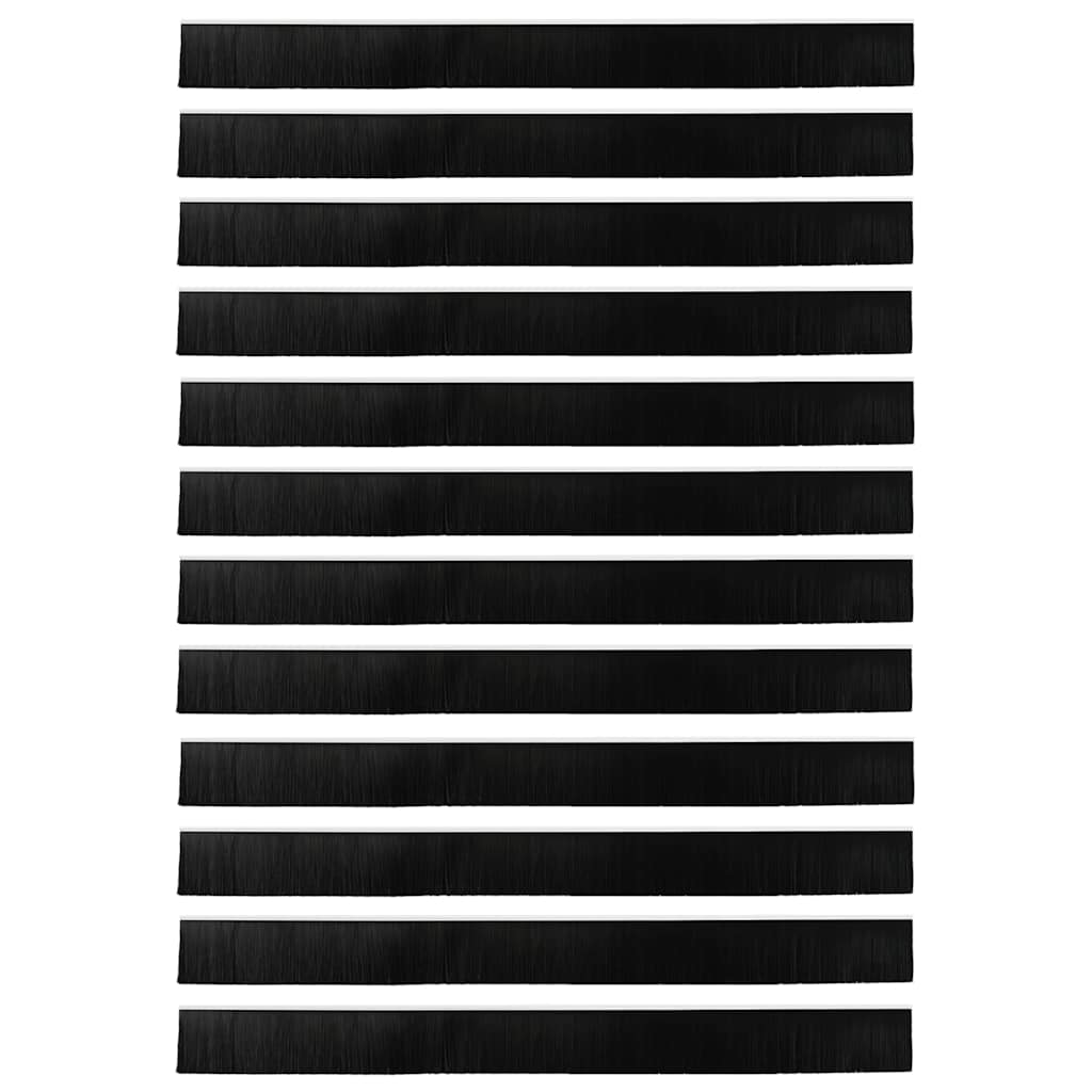 Spazzole per porte a vite 12 pz Bianco 100 cm