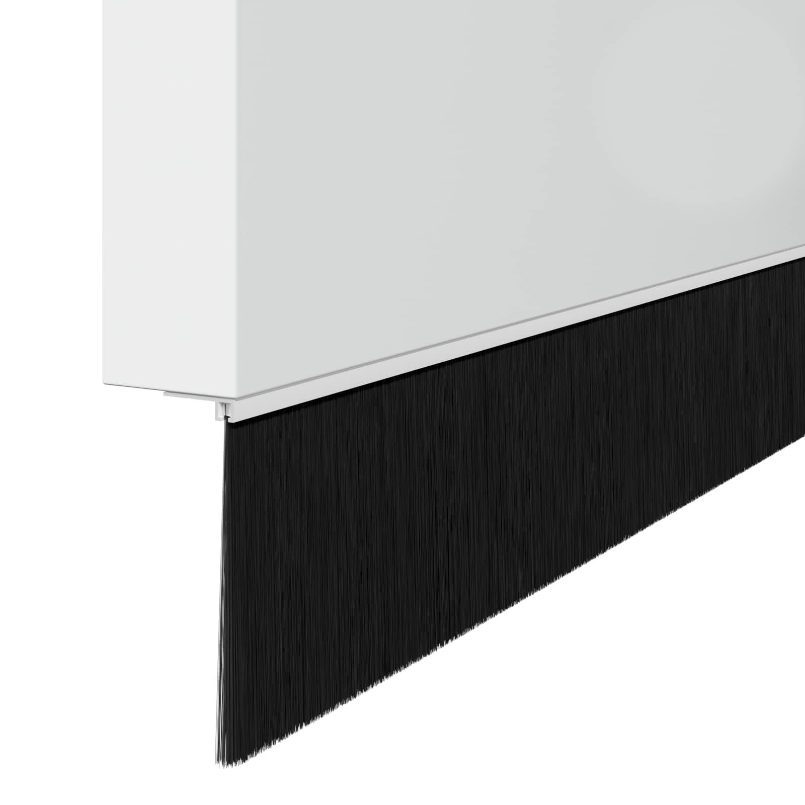 Spazzole per porte a vite 12 pezzi Bianco 100 cm