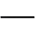 Guarnizione a spazzola per porta autoadesiva 100 cm nero - Set 2 pz