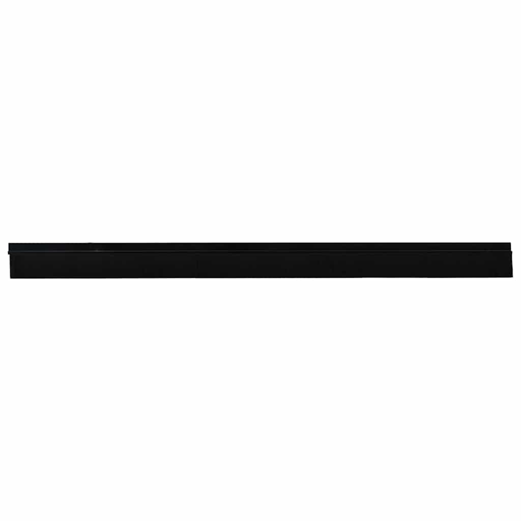 Guarnizione a spazzola per porta autoadesiva 100 cm Nero (6 pezzi)