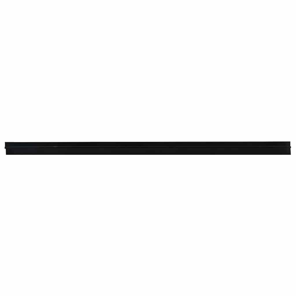 Spazzole per porte autoadesive 12 pz Nero 100 cm