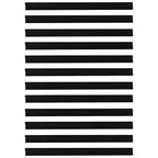Guarnizioni a spazzola per porte autoadesive 100 cm nero - Set 12 pezzi