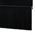 Guarnizioni a spazzola per porte autoadesive 100 cm nero - Set 12 pezzi