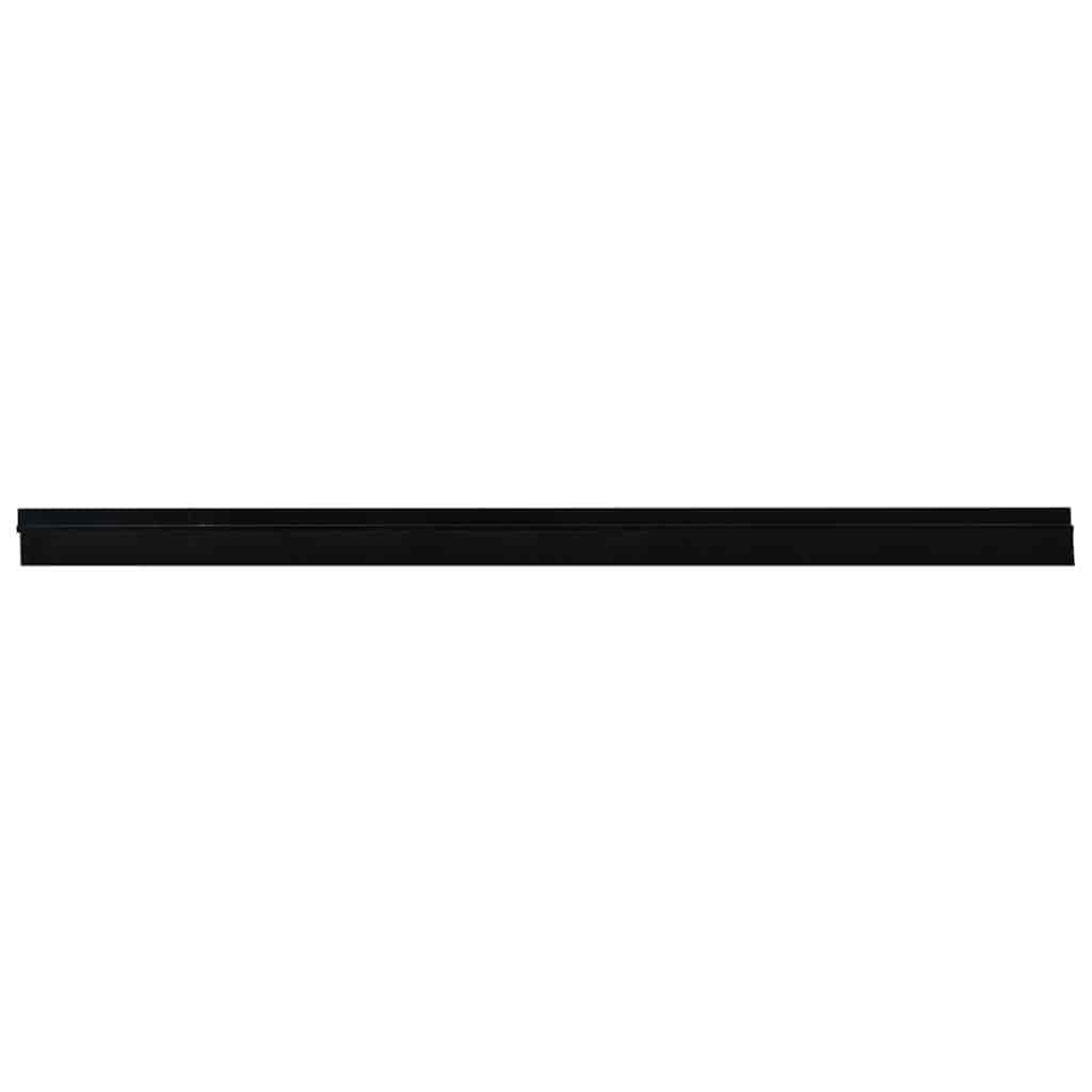 Guarnizioni a spazzola per porte autoadesive 100 cm nero - Set 12 pezzi