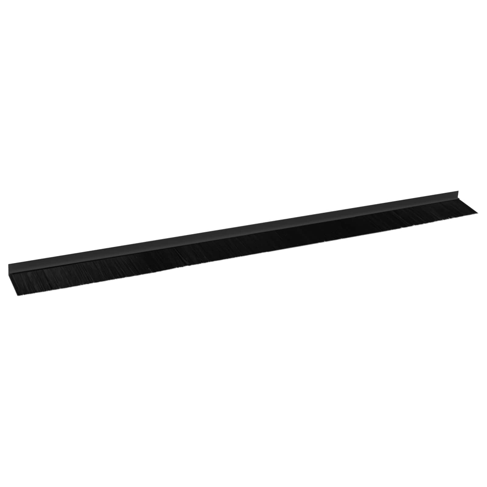 Spazzole per porte autoadesive 2 pz Nero 100 cm
