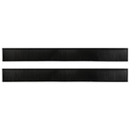 Spazzole per porte autoadesive 2 pz Nero 100 cm