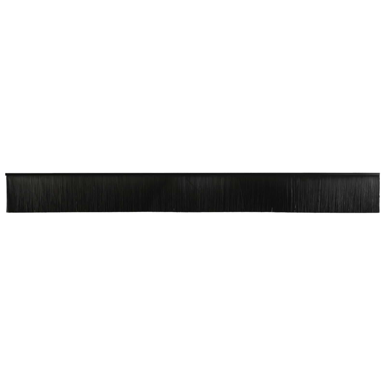 Spazzole per porte autoadesive 2 pz Nero 100 cm