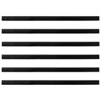 Guarnizioni a spazzola autoadesive per porte 100 cm nero - Set 6 pcs
