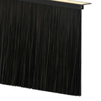Spazzole per porte autoadesive 12 pezzi Nero 100 cm
