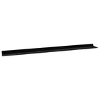 Guarnizioni a spazzola autoadesive per porte 12 pz - Alluminio nero 100 cm