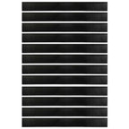 Guarnizioni a spazzola autoadesive per porte 12 pz - Alluminio nero 100 cm