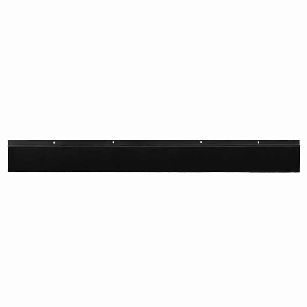 Spazzole per porte a vite 6 pz Nero 100 cm Lega di alluminio