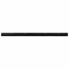Spazzole per porte a vite 12 pezzi Nero 100 cm Lega di alluminio