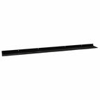 Spazzole per porte a vite 2 pezzi Nero 100 cm Lega di alluminio
