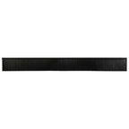 Guarnizioni a spazzola per porte a vite 100 cm lega di alluminio nero (6 pz)