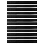 Spazzole per porte a vite 12 pcs Nero 100 cm Lega di alluminio