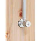 Doccia da esterno 206 cm legno massello di pino e acciaio inox