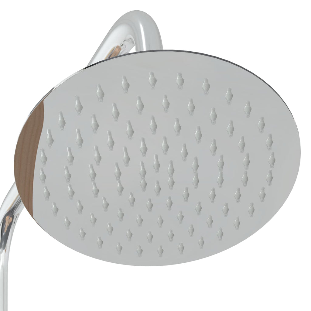Doccia da esterno 206 cm legno massello di pino e acciaio inox