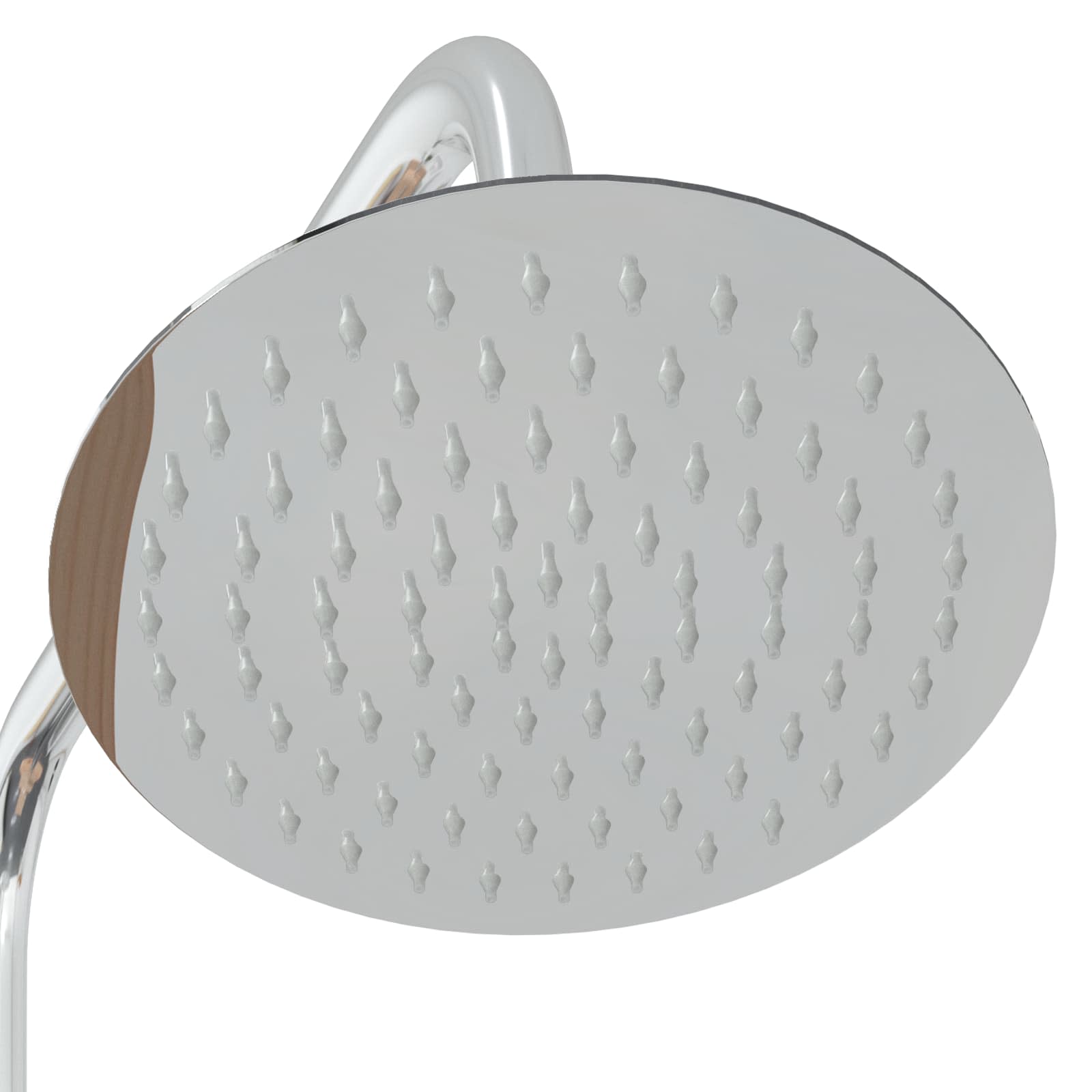 Doccia da esterno 206 cm legno massello di pino e acciaio inox