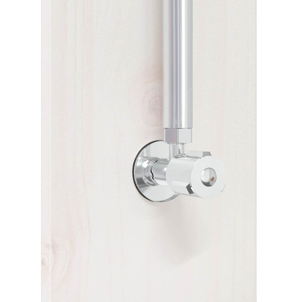 Doccia da esterno 206 cm Legno massello di pino e acciaio inox