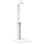 Doccia da esterno 206 cm Legno massello di pino e acciaio inox