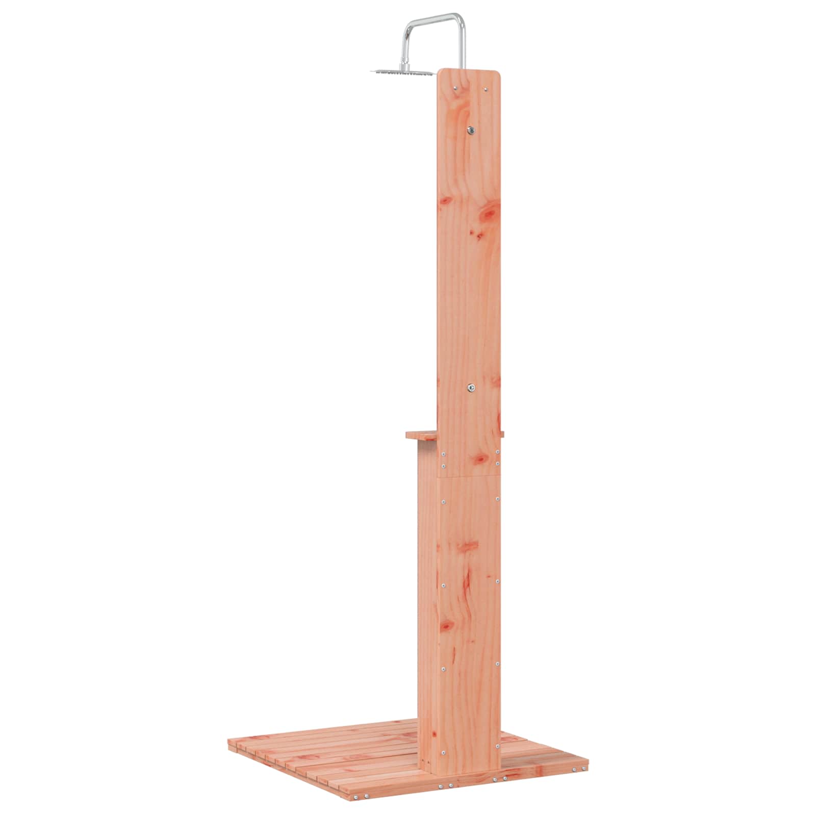 Doccia da esterno 206 cm in legno di douglas e acciaio inox