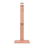 Doccia da esterno 206 cm in legno di douglas e acciaio inox