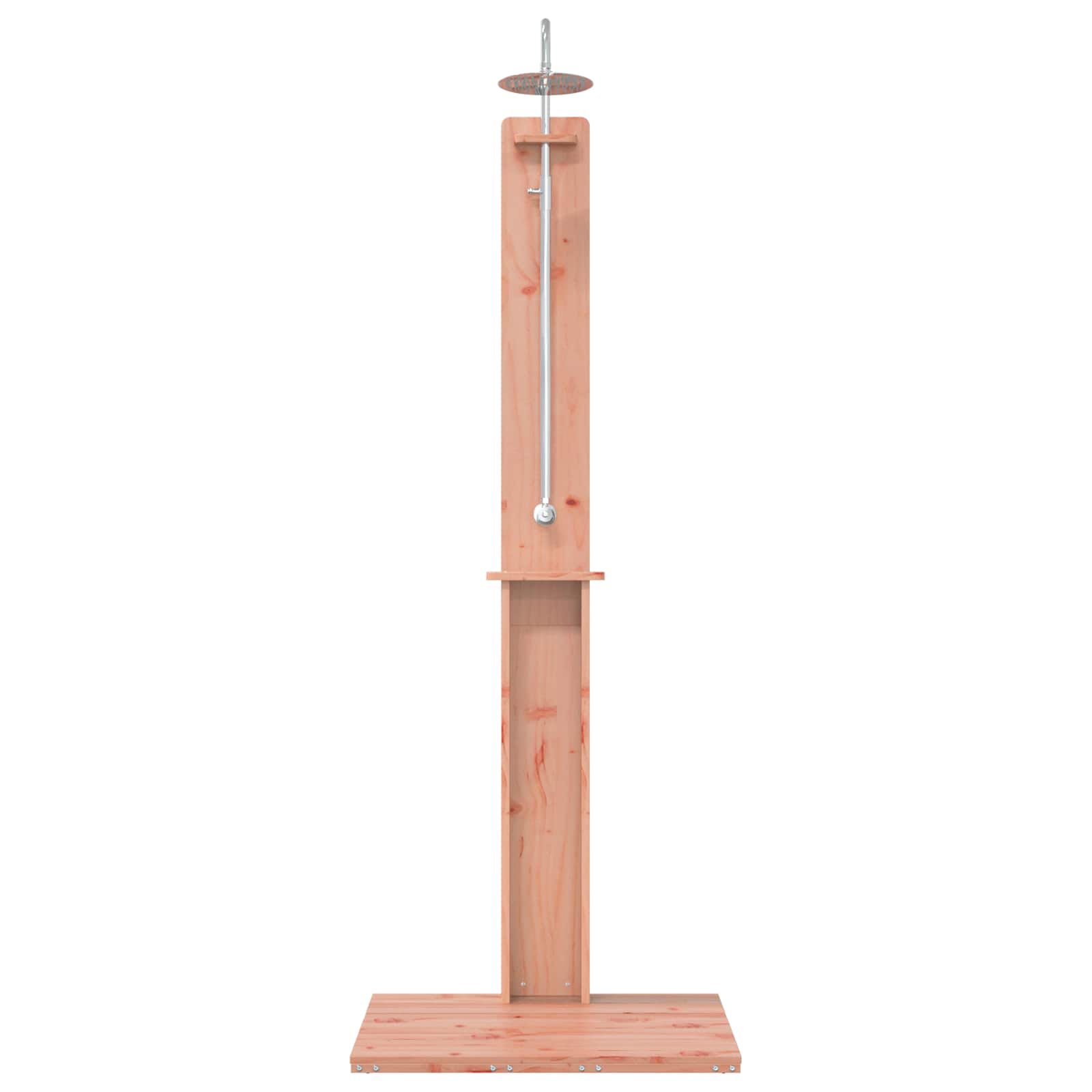 Doccia da esterno 206 cm in legno di douglas e acciaio inox